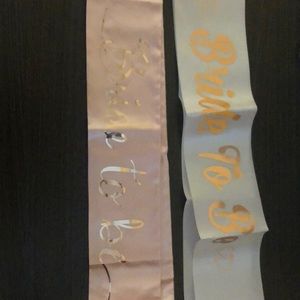 Bride to be sashes